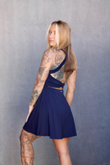Black Bow Short Dress 