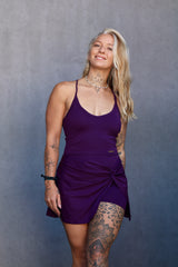 Robe Short Noeud Violette
