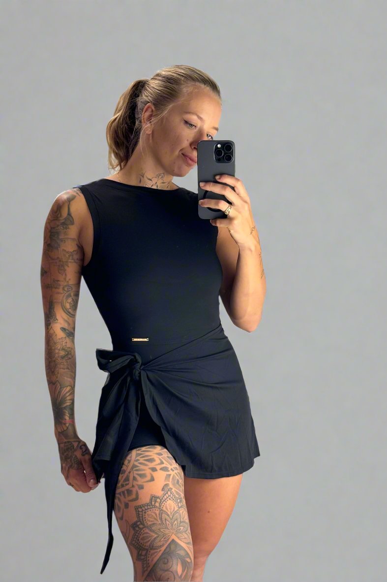 Robe Short Noeud Noire